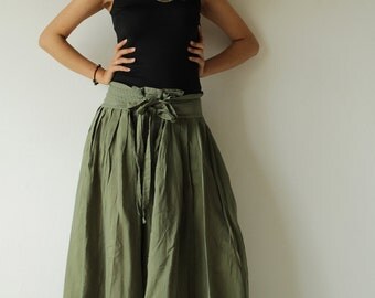 Wild side....Olive Green colour ...No.17 mix silk (M,L) (244)
