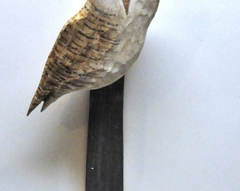 Wood Carving Hanging Owl