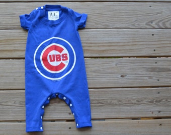 thumbnail image 2 of Personalized Chicago Cubs Gerber Baby Onesie – 100% Cotton White Bodysuit 2 of 3