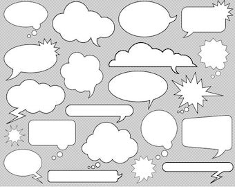 Speech Bubble Clipart Comic Clipart Chat Bubble Clipart Text Bubble Clipart Superhero Clipart Chat Clipart Text Balloon Clipart Text Clouds