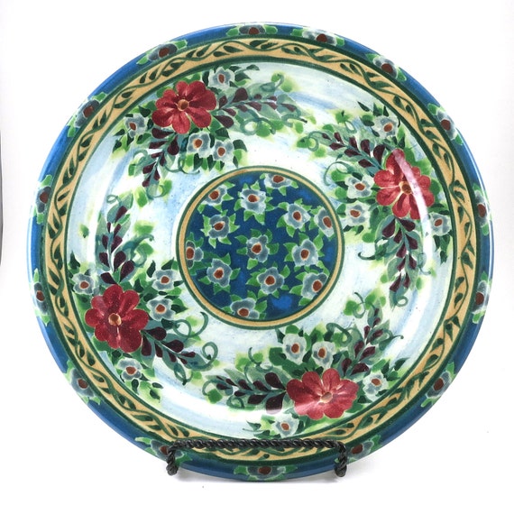 Blue Porcelain Dinner Plate Ceramic Serving by SandyKreyer