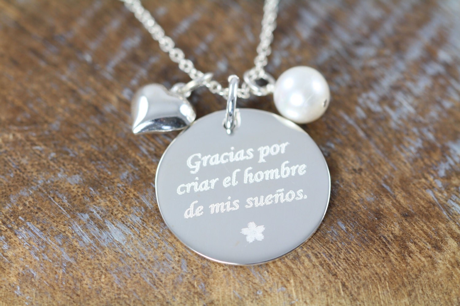 Wedding Jewelry Gifts Spanish Engraved Pendants Necklaces