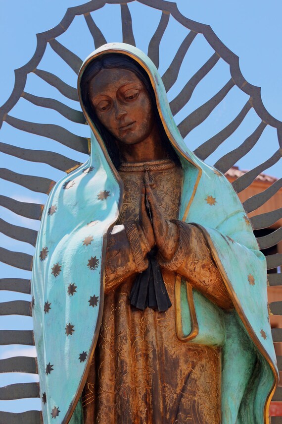 Virgen de Guadalupe, Santa Fe, New Mexico (5" x 7" photographic greeting card - blank inside/with envelope)