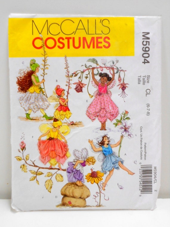 Girls Fairy Costume Pattern McCalls Pattern M5904 by StitchKnit