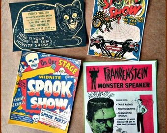 Vintage Halloween and Horror Stickers