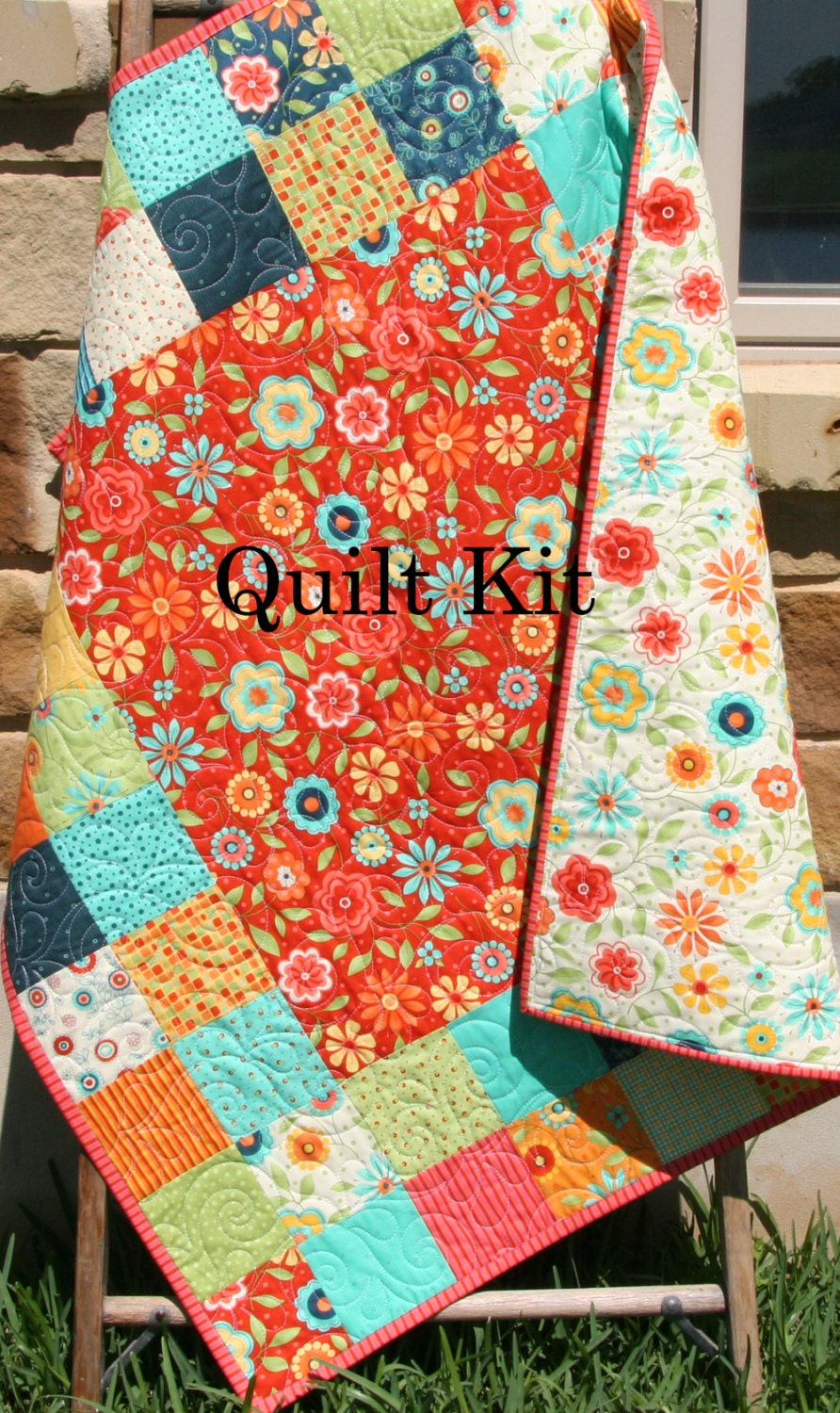 blanket quilting baby kits Fabrics Kit LAST Moda ONE Blanket Baby Quilt Block Project