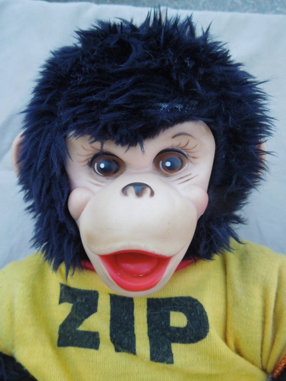 zip stuffed monkey