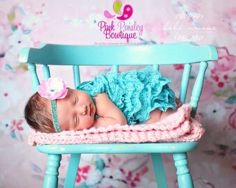 Newborn Coming Home Outfit.Baby Girl Outfit.Baby Girl Coming Home Outfit.2 or 3 PC. Turquoise and Pink Outfit. Cake Smash Outfit. Baby Girl