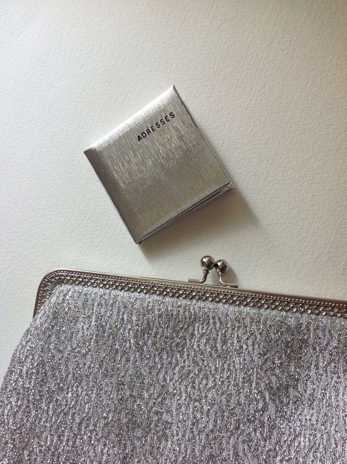 Vintage mini address book silver purse party Haute Juice