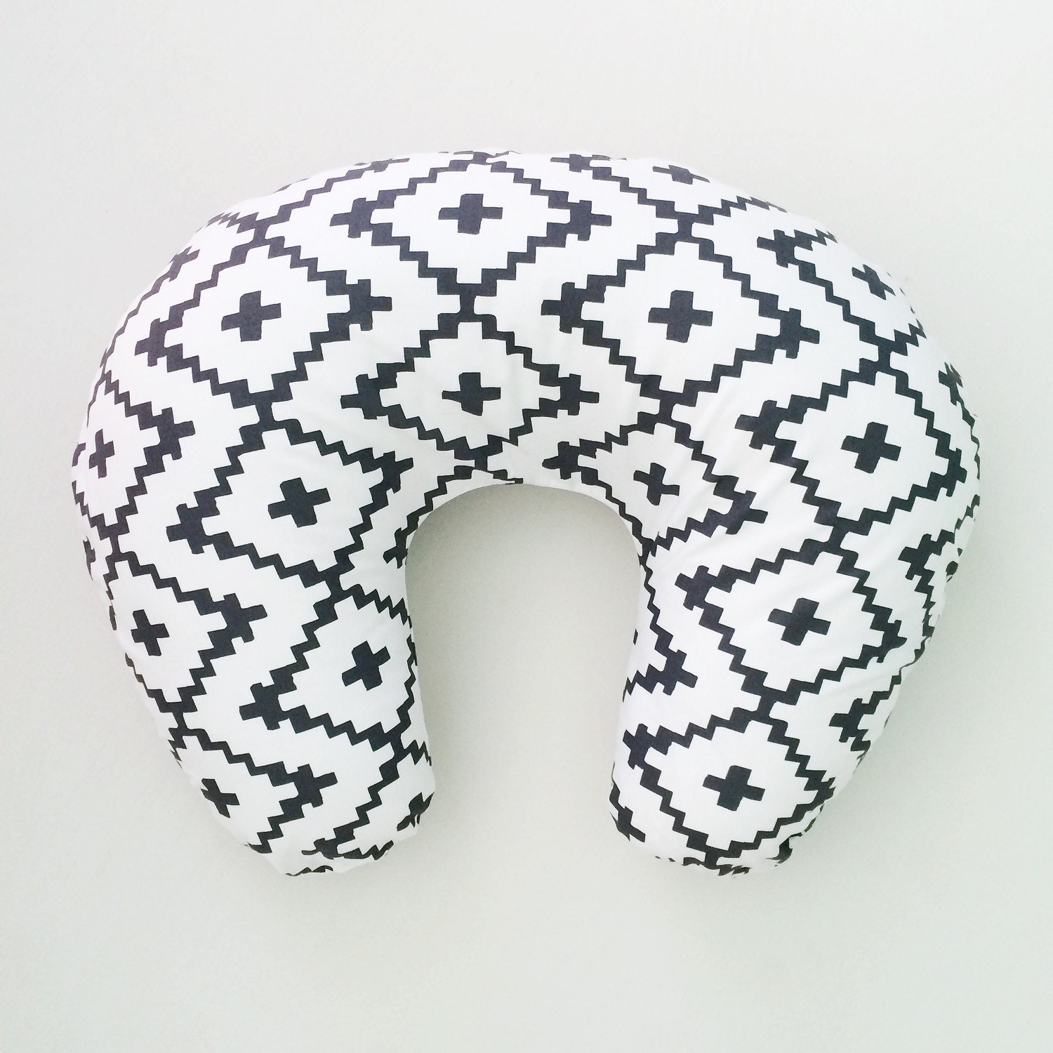 Boppy Cover Black Southwest Diamonds. Nursing Pillow. by iviebaby