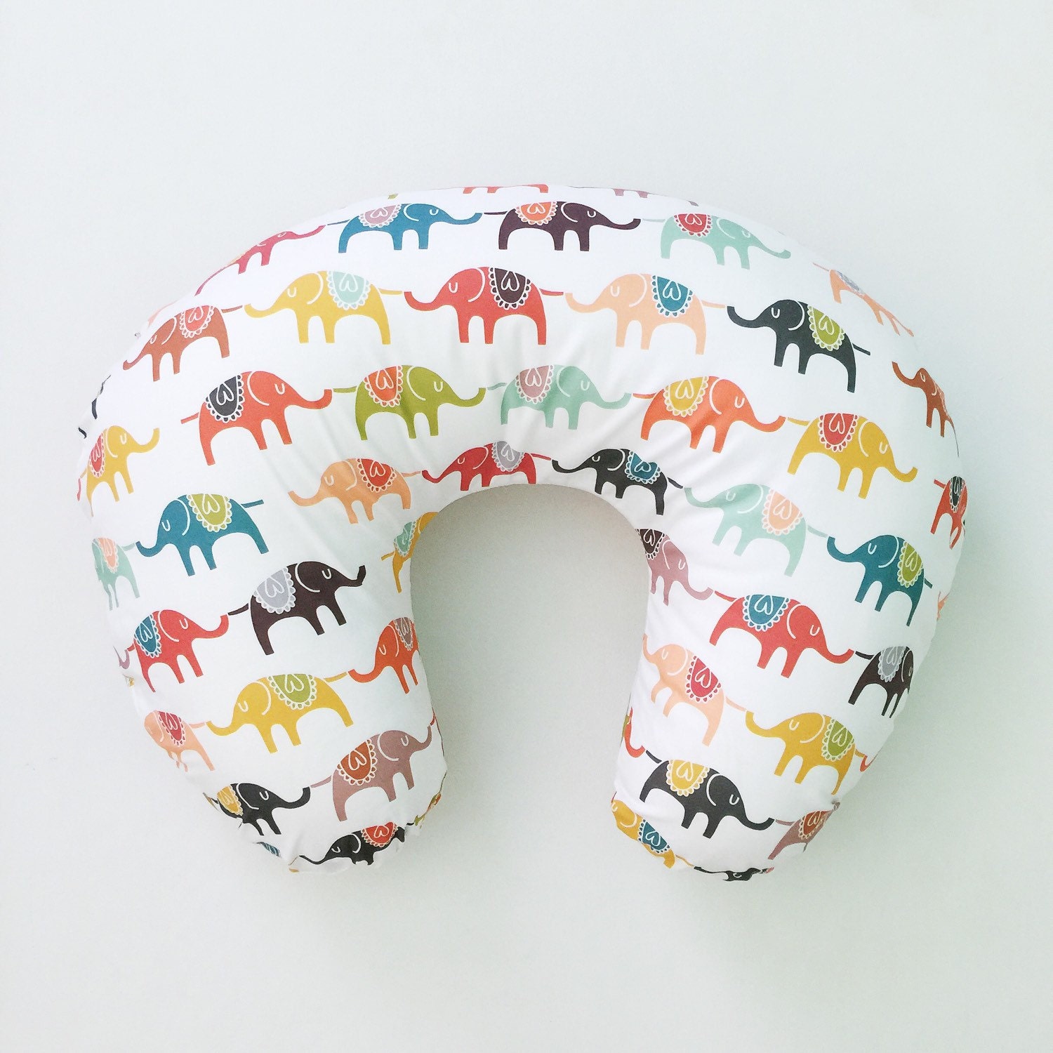 Boppy Cover Colorful Elephants. Boppy. Nursing Pillow. by ...