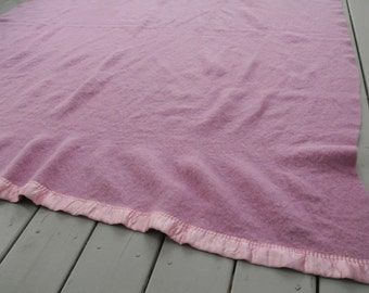 Wool Blanket Lavender and Pink Golden Dawn