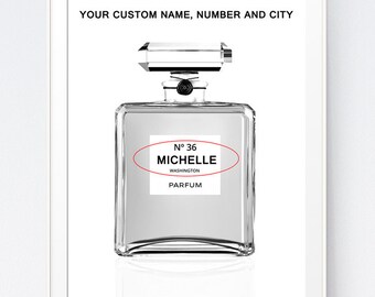 Chanel, Chanel Poster, Chanel Print, Chanel Bathroom, Chanel no 5, Chanel Home Decor, Chanel Wall Art, Fashion Wall Art, CUSTOM PRINTABLE