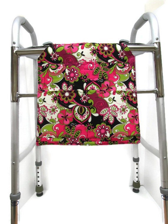 Flowered Walker Bag Walker Pockets Closet Organizer