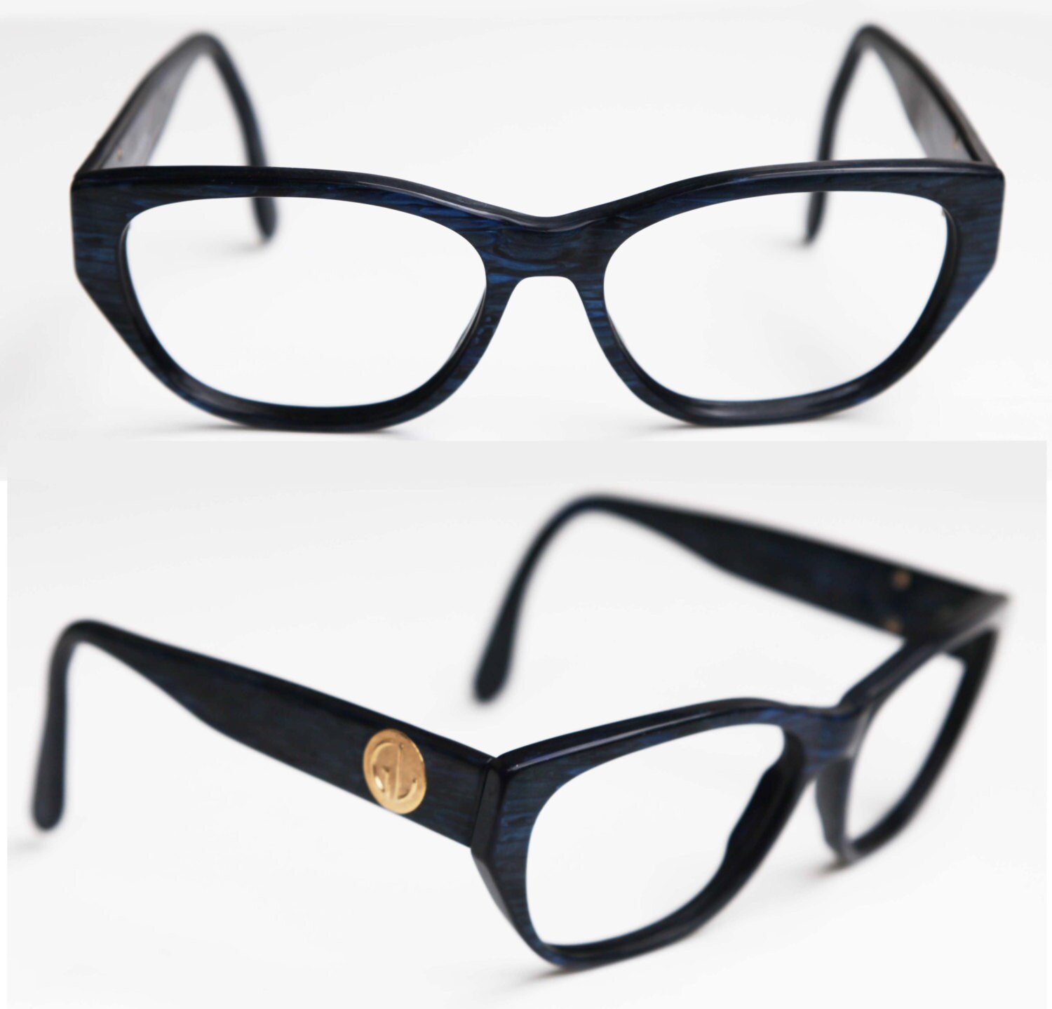 Vintage GUY LAROCHE PARIS Eye Glasses Men or Women Unisex Blue