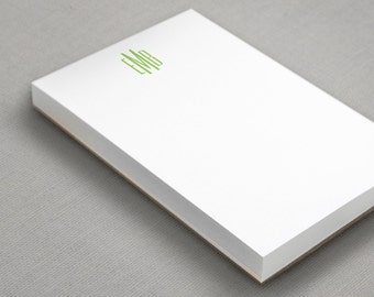 Personalized Notepad | To Do List | Monogrammed Gift | MODERN MONOGRAM | Paper Pad | 100 Sheets Thick