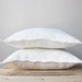 2 White linen pillow covers, Washed White Linen, White pillow cases
