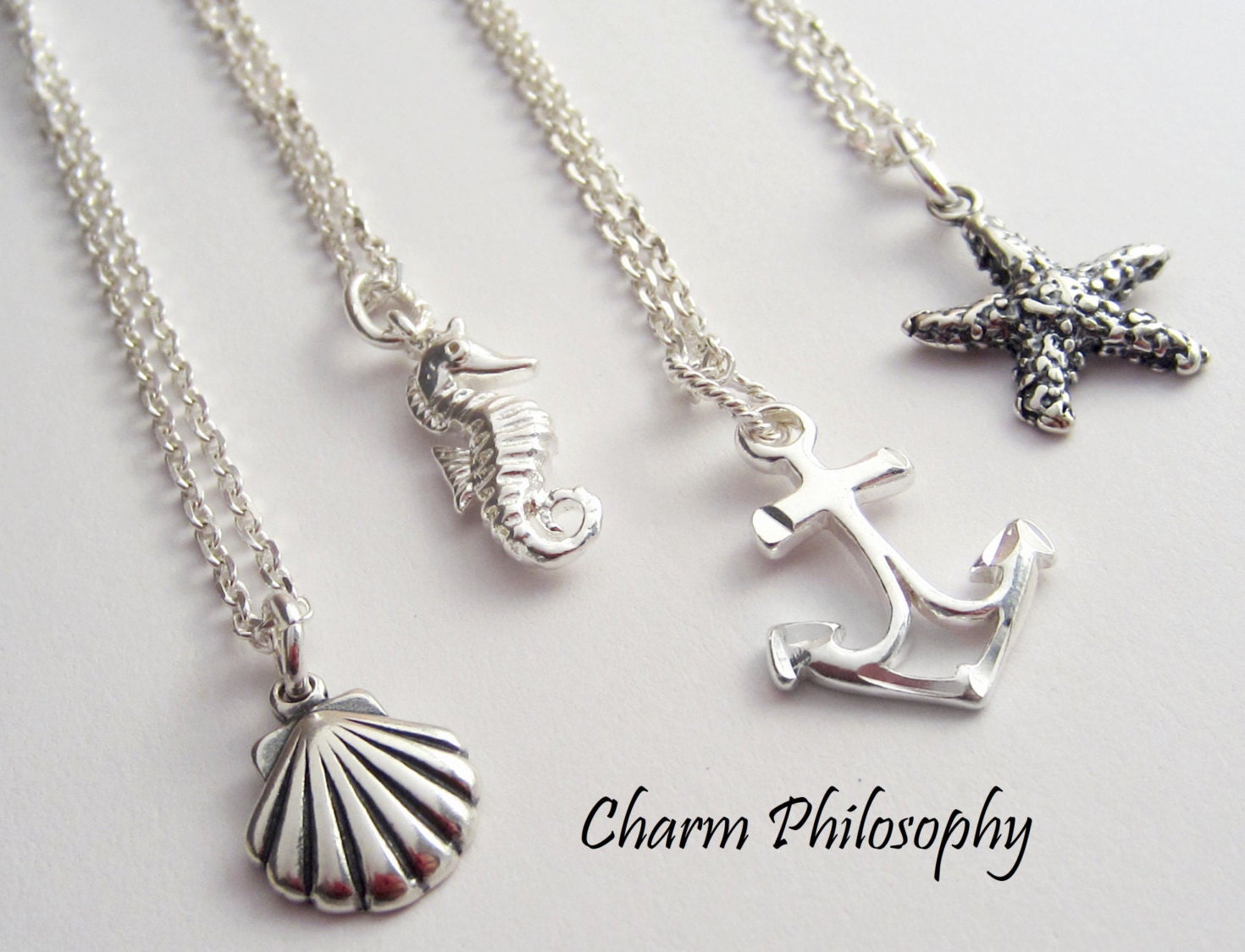 Kids Jewelry Sterling Silver Sea Life Necklace for Girls