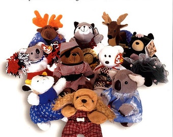 Retro Groovy Bean Bag Toys Easy To Make Clothing Furniture and Accessories for Bean Bag Animals Kathryn Severns