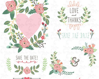 Wedding clip art WEDDING TREE clip art packLove by YenzArtHaut