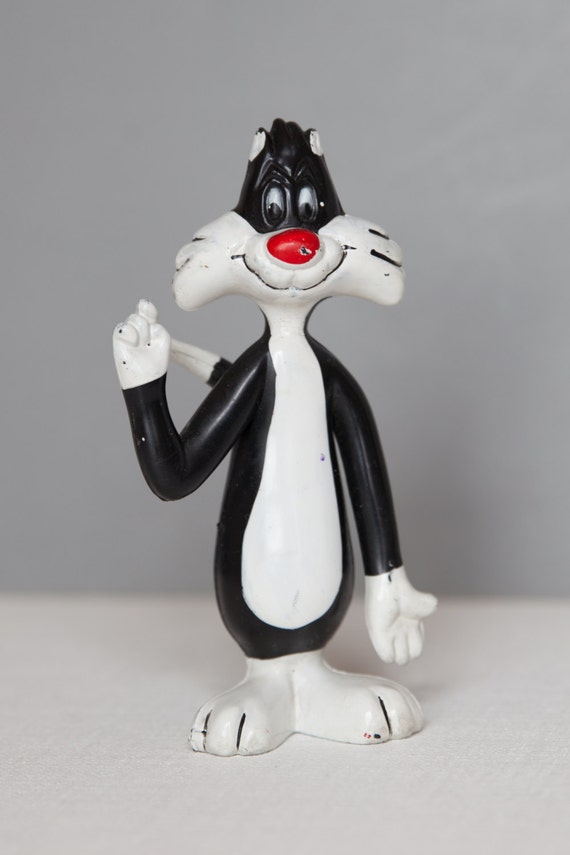 Items similar to SALE! Sylvester the Cat Plastic Toy Figure, Dakin ...