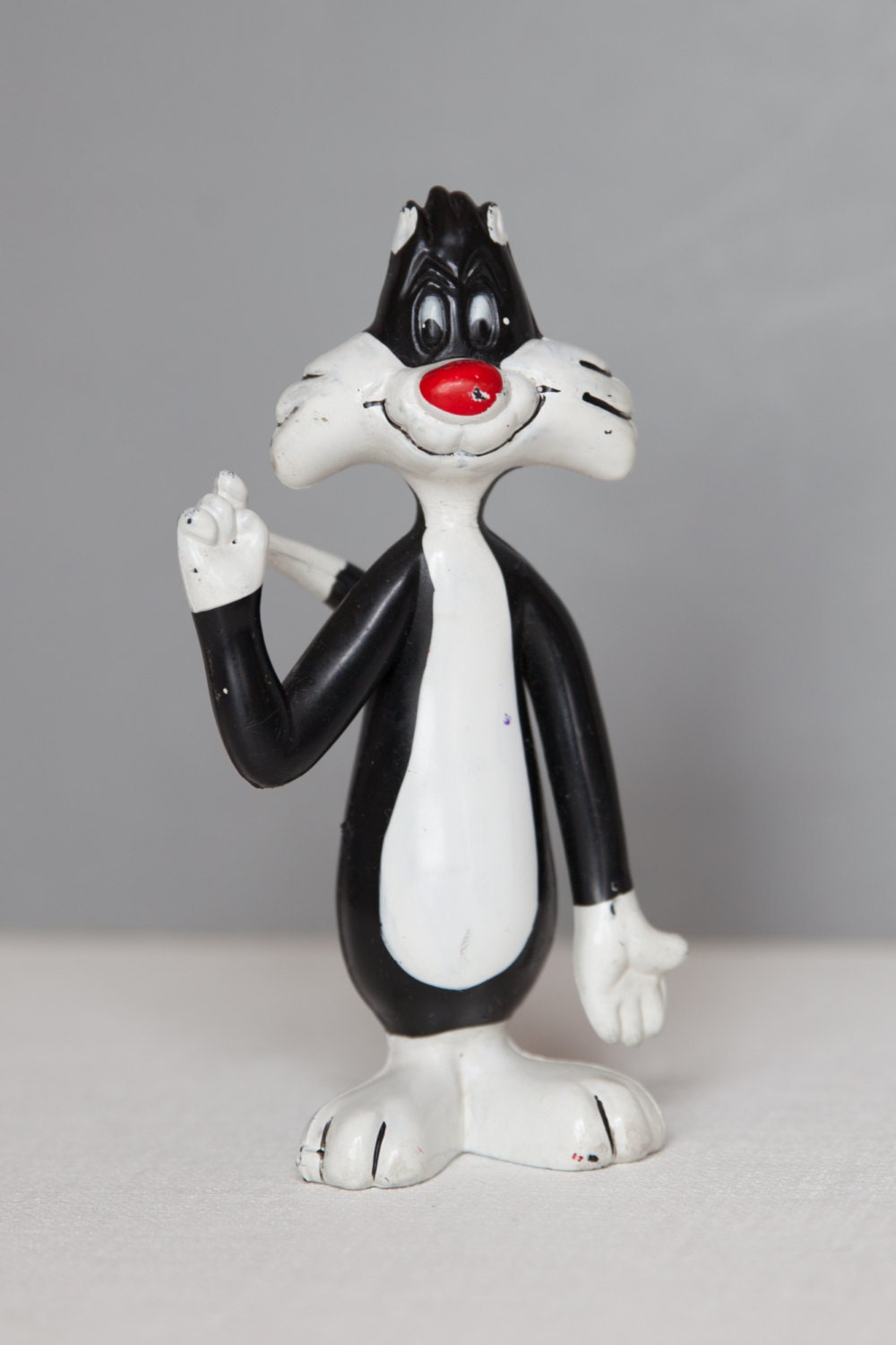 SALE Sylvester the Cat Plastic Toy Figure by AtomicPoodleVintage