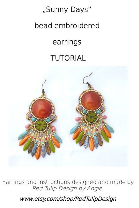 Beaded earrings tutorial bead jessecmault earrings tutorial