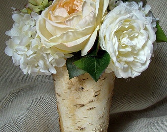 Blush Wedding Flowers, Rustic Wedding Flower Arrangement, Altar Piece, Ceremony Flowers, Wedding Ceremony, Tall Arrangement, Centerpiece,