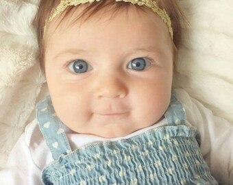 Gold headband, baby halo headband, baby gold headband, silver headband, vine headband, gold headband, boho headband READY TO SHIP