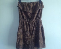 animal print romper