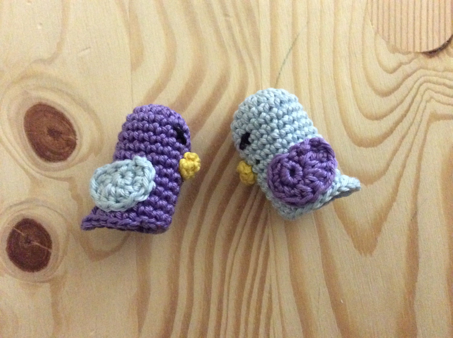 Set of 2 Bird Finger Puppets Animal Finger Puppets by life4crafts