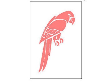 Parrot stencil | Etsy