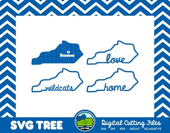 Download Kentucky State Outline Kentucky Home Wildcats SVG DXF by ...