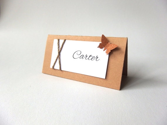 Rustic Wedding Table Place Cards 8