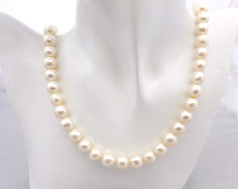 Wedding Necklace White Pearl Jewelry AAAA Pearl Necklace White Pearl Necklace Bridal Bridesmaids Gift Classic Gift4Her Birthday Gift, 1920s