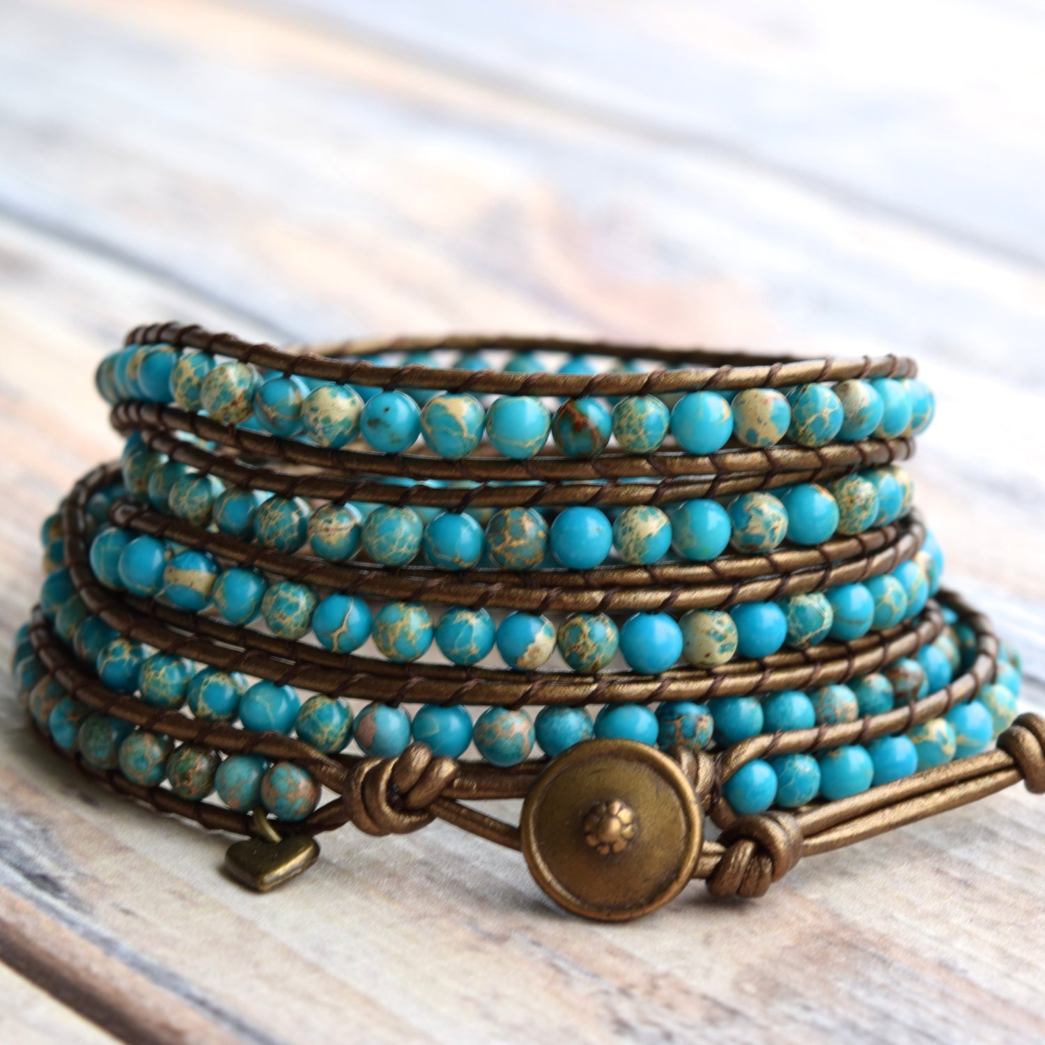 Turquoise Wrap Bracelet Wrap Bracelet Leather Wrap Bracelet