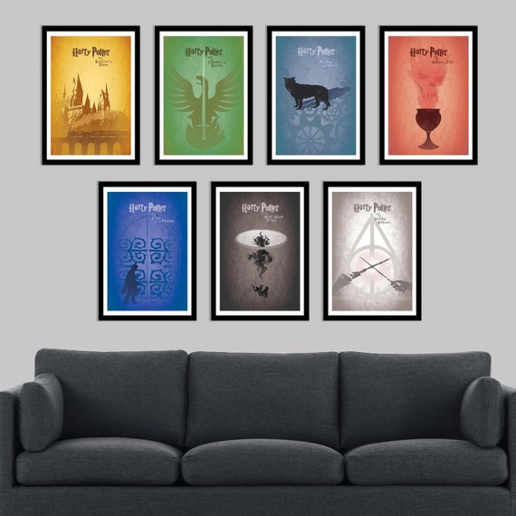 8.5 x 11 Harry Potter Poster Set - Includes all 7 in the Harry Potter Series