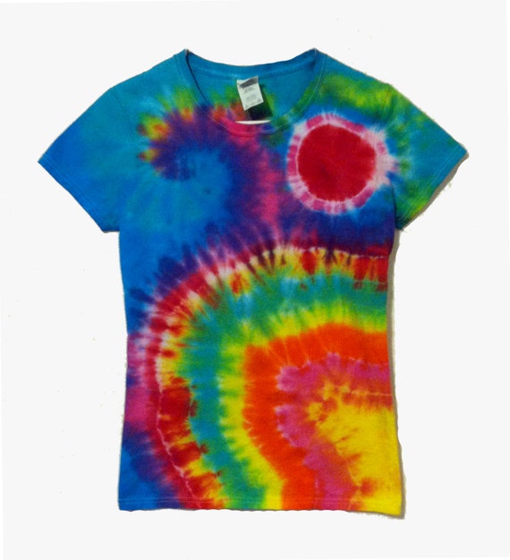 Tie Dye Galaxy Shirt Rainbow Spiral by RainbowEffectsTieDye