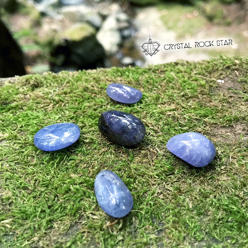 Set of 2 Tanzanite Small Rare Premium Polished Tumbled Stone