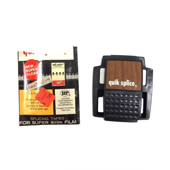Vintage Quik Splice Standard / Super 8 MM Film Splice Kit with
