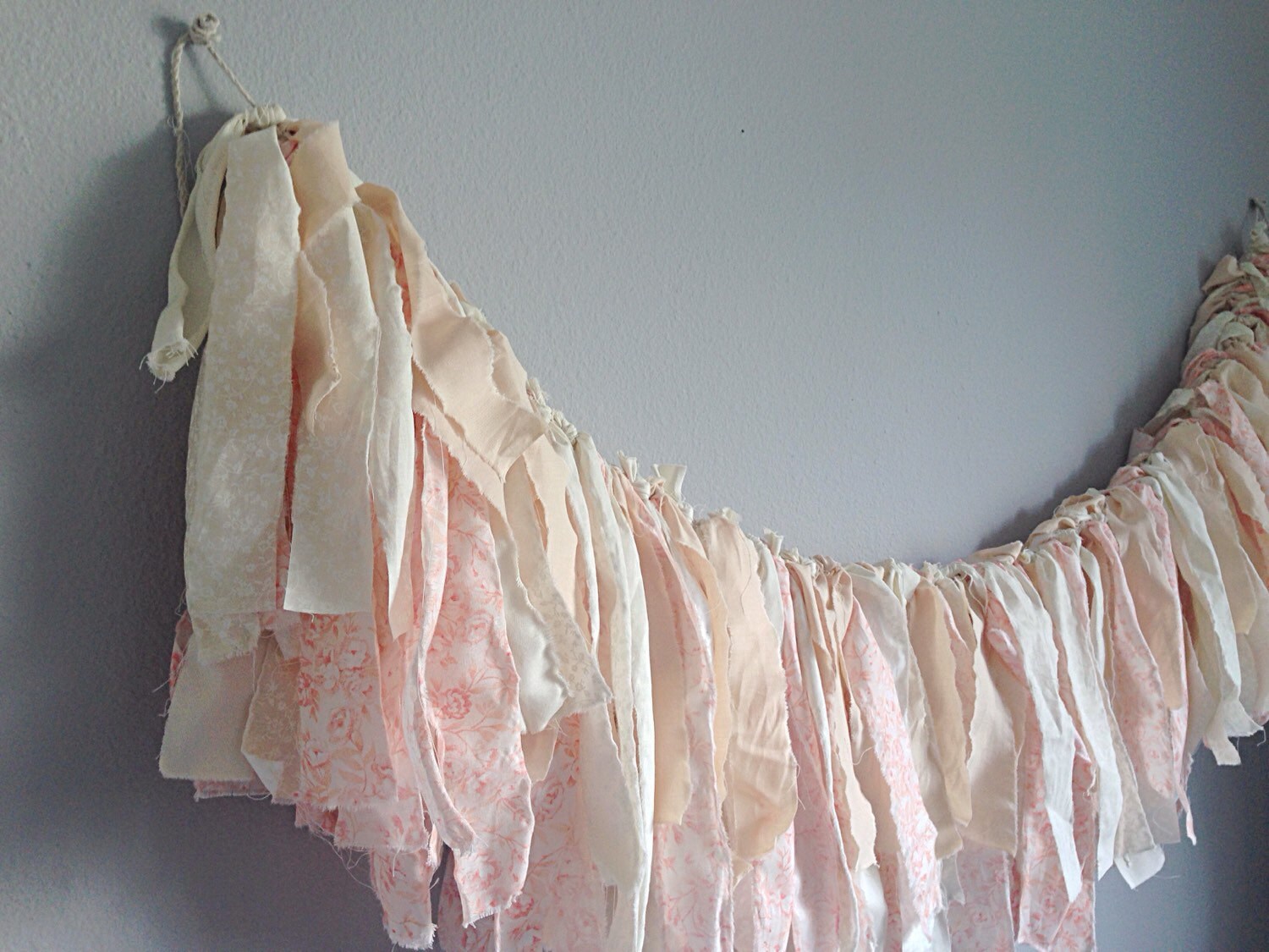 shabby chic garland pink fabric garland tattered garland full shabby chic garland pink fabric garland tattered garland full