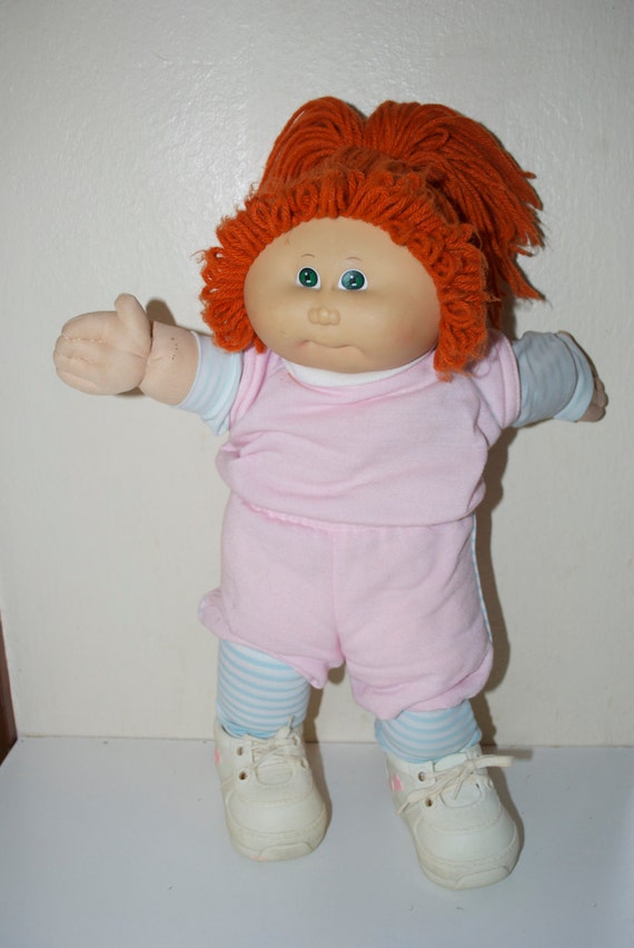 cabbage patch kid with red hair