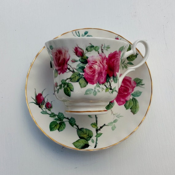 English Rose Tea Cup Roy Kirkham Exclusive Design English Bone