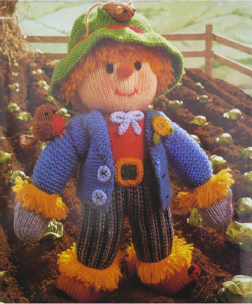 PDF Toy Knitting Pattern Scarecrow Is 13 5 By LindylooKnitz