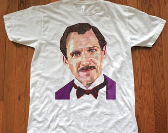 Ralph Fiennes M Gustave Grand Budapest Hotel Graphic Art T Shirt
