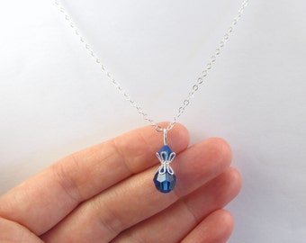 Blue Necklace, Blue Jewelry, Blue Bead Necklace, Blue Bead Jewelry, Capri Blue Necklace, Royal Blue Necklace, Royal Blue Jewelry, Blue Gift