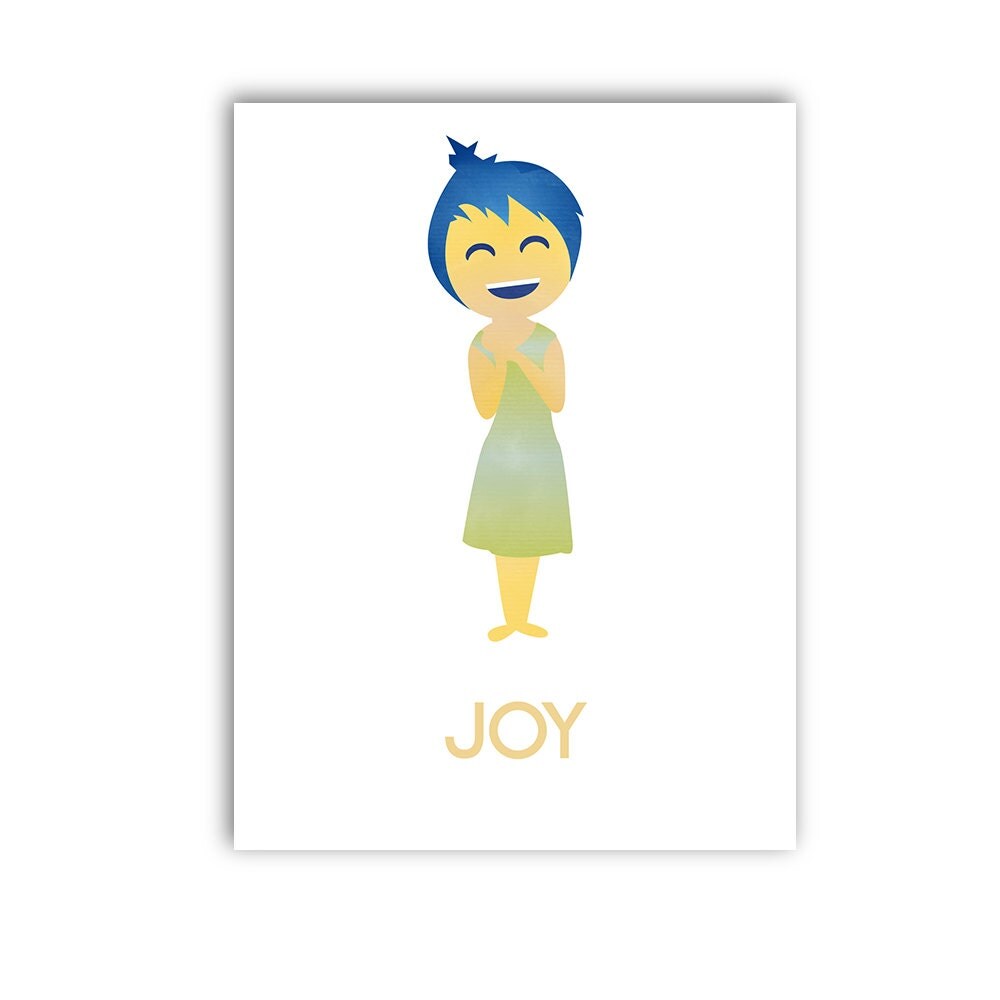 Joy Disney Pixar Inside Out Posters Prints Sadness by Dracarts