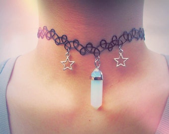 Crystal tattoo | Etsy