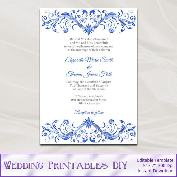 Template Royal Letter Invitations 2