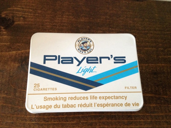 Player's Cigarettte Tin 25 Cigarettes Light By MurMursPlace